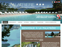 Tablet Screenshot of lapalatriere.com